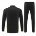 BVB Borussia Dortmund Mens Black Training Technical Soccer Tracksuit 2024-25