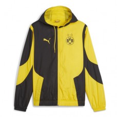 Borussia Dortmund Mens Pre-Match Windbreaker Soccer Jacket 2024-25 Borussia Dortmund Mens Pre-Match Windbreaker Soccer Jacket 2024-25