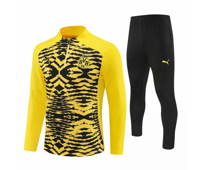 BVB Borussia Dortmund Mens Pre-Match Training Technical Soccer Tracksuit 2024-25