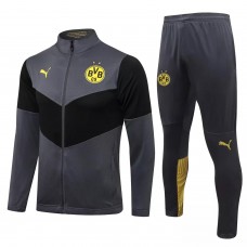 BVB Borussia Dortmund Grey Training Presentation Soccer Tracksuit 2021-22