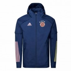 FC Bayern Teamline All Weather Jacket Navy 2020 2021 FC Bayern Teamline All Weather Jacket Navy 2020 2021