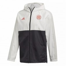 Bayern Munich All Weather Windrunner Jacket White Black 2020 2021 Bayern Munich All Weather Windrunner Jacket White Black 2020 2021