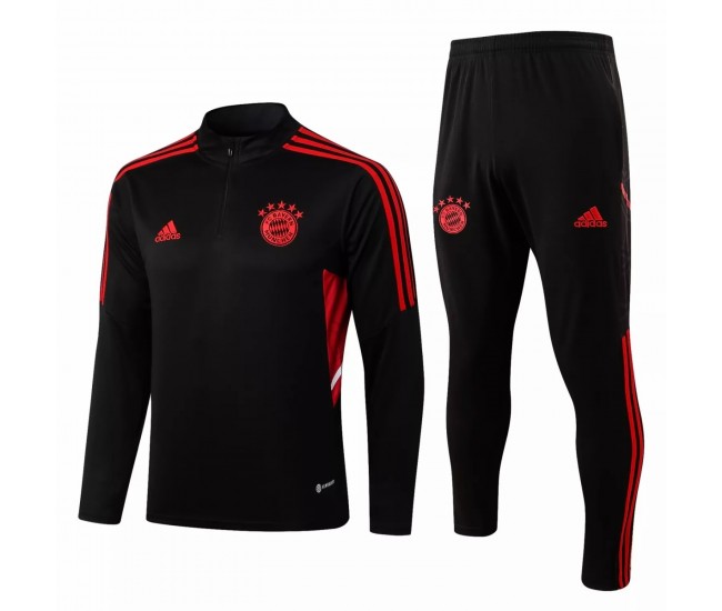 Bayern Munich Black Training Technical Soccer Tracksuit 2022-23