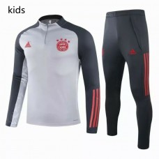 Bayern Munich Training Soccer Tracksuit Grey Kids 2021 Bayern Munich Training Soccer Tracksuit Grey Kids 2021