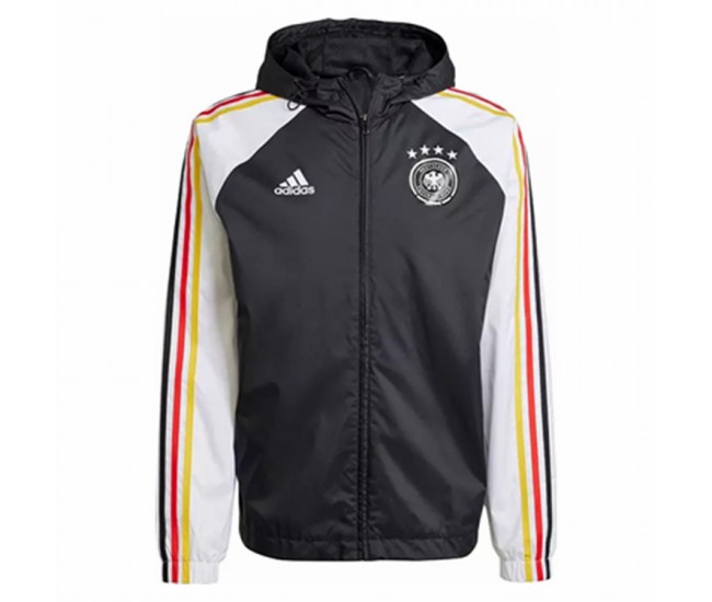 Germany DNA Black Windbreaker Soccer Jacket 2023-24