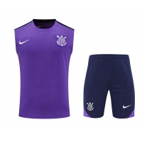 Corinthians Adult Purple Training Sleeveless Soccer Kit 2025-26