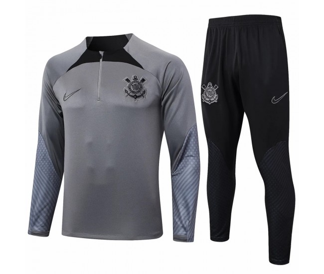 Corinthians Grey Training Technical Soccer Tracksuit 2024-25