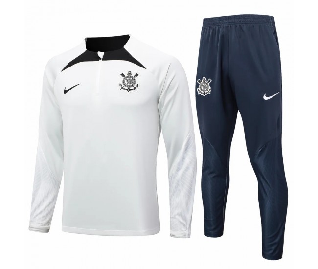 Corinthians White Training Technical Soccer Tracksuit 2024-25