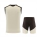 CR Flamengo Adult Beige Training Sleeveless Soccer Kit 2026