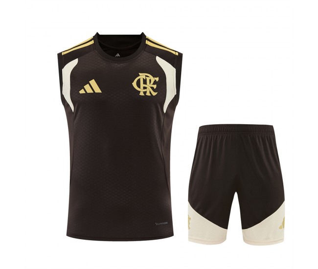 CR Flamengo Adult Brown Training Sleeveless Soccer Kit 2026