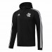 Flamengo Mens Windrunner Full Zip Hooded Soccer Jacket Black 2023-24