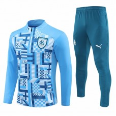 Olympique Marseille Blue Training Technical Soccer Tracksuit 2024-25