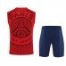 Paris Saint-Germain Mens Pre Match Red Sleeveless Training Kit 2025-26