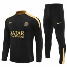 PSG Black Training Technical Soccer Tracksuit 2024-25