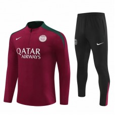 PSG Red Training Technical Soccer Tracksuit 2024-25 PSG Red Training Technical Soccer Tracksuit 2024-25