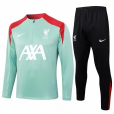 Liverpool FC Green Training Technical Soccer Tracksuit 2024-25 Liverpool FC Green Training Technical Soccer Tracksuit 2024-25