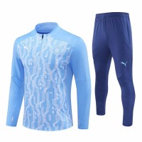 Manchester City FC Blue Training Technical Soccer Tracksuit 2024-25