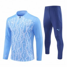 Manchester City FC Blue Training Technical Soccer Tracksuit 2024-25