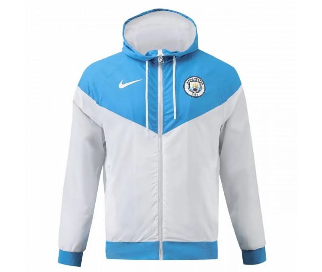 Manchester City Mens Hooded Soccer Jacket 2024-25