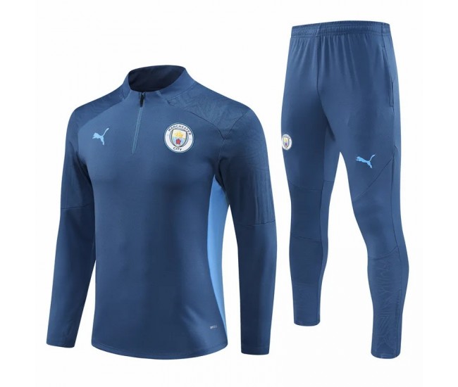 Manchester City FC Navy Training Technical Soccer Tracksuit 2024-25