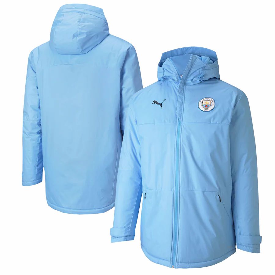 Manchester City Training Winter Jacket Sky Blue 2020 2021 ...