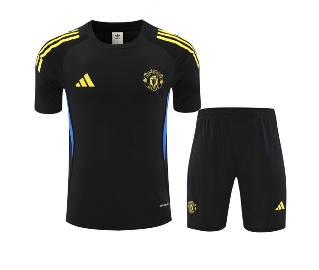 Manchester United Adult Pre Match Black Training Kit 2025-26