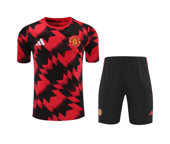 Manchester United Mens Pre Match Training Soccer Kit 2025-26