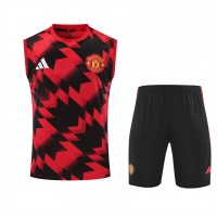 Manchester United Mens Pre Match Sleeveless Soccer Kit 2025-26