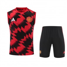 Manchester United Mens Pre Match Sleeveless Soccer Kit 2025-26 Manchester United Mens Pre Match Sleeveless Soccer Kit 2025-26