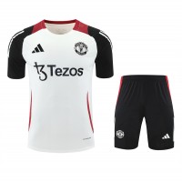 Manchester United Adult Off White Training Soccer Kit 2024-25