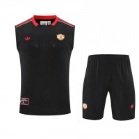 Manchester United Adult Terrace Icons Black Training Sleeveless Kit 2025-26
