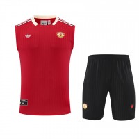Manchester United Adult Terrace Icons Red Training Sleeveless Kit 2025-26