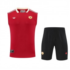 Manchester United Adult Terrace Icons Red Training Sleeveless Kit 2025-26