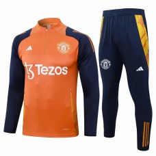 Manchester United Orange Training Technical Soccer Tracksuit 2024-25 Manchester United Orange Training Technical Soccer Tracksuit 2024-25