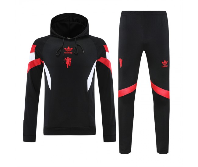 Manchester United FC Adult Originals Training Hooded Sweat Soccer Tracksuit 2024-25