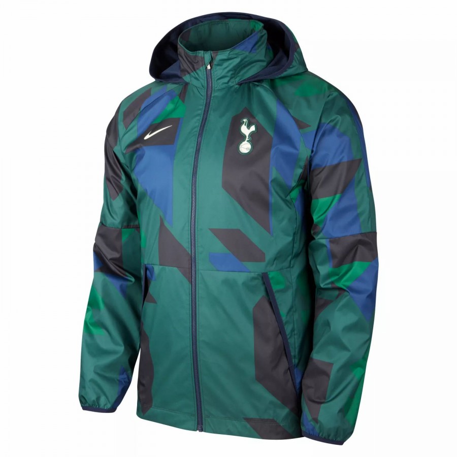 Tottenham Hotspur Windbreaker Jacket Green 2021 2022 For Sale I Soccer Tracksuit