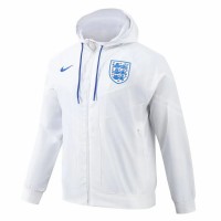 England Mens Hooded Windbreaker Soccer Jacket 2024-25