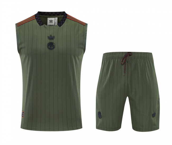 Bayern Munich Adult Terrace Icons Green Sleeveless Soccer Kit 2025-26