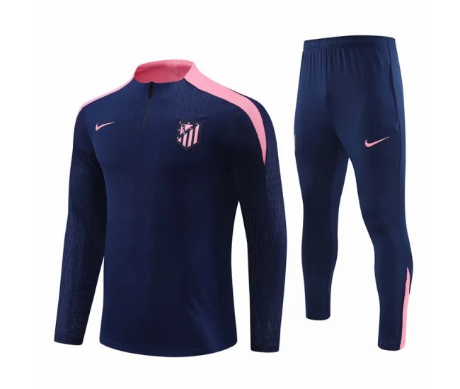 Atlético de Madrid Navy Training Technical Soccer Tracksuit 2024-25