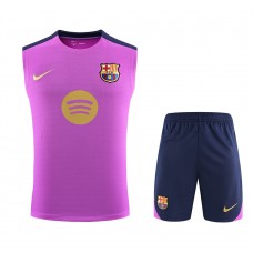 FC Barcelona Adult Training Sleeveless Soccer Kit 2024-25