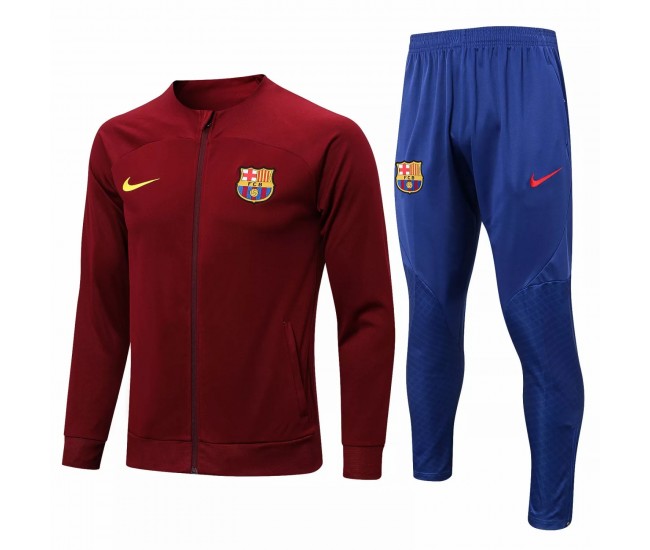 FC Barcelona Red Training Presentation Soccer Tracksuit 2022-23