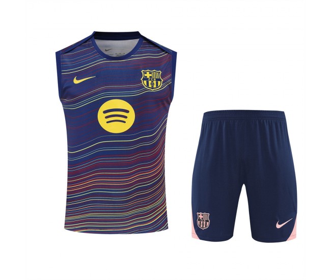 FC Barcelona Adult Pre Match Sleeveless Soccer Kit 2025-26