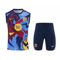FC Barcelona Adult Pre Match Training Sleeveless Soccer Kit 2025-26