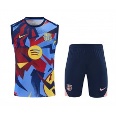 FC Barcelona Adult Pre Match Training Sleeveless Soccer Kit 2025-26