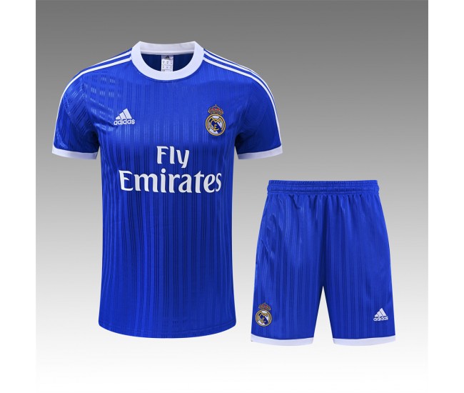 Real Madrid Adult Pre Match Blue Soccer Kit 2026-27