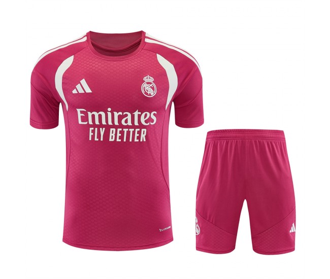 Real Madrid Adult Pre Match Red Soccer Kit 2026-27