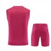 Real Madrid Adult Pre Match Sleeveless Red Soccer Kit 2026-27