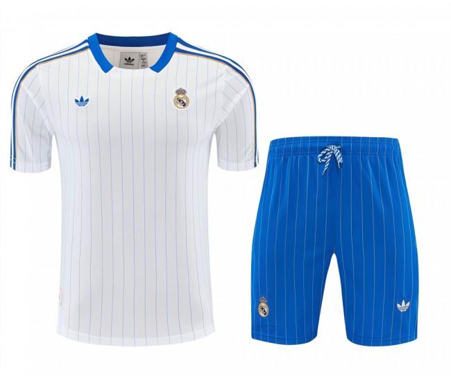 Real Madrid Adult Terrace Icons Training White Soccer Kit 2025-26