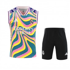 Real Madrid Adult Warm Up Sleeveless Training Kit 2025-26 Real Madrid Adult Warm Up Sleeveless Training Kit 2025-26