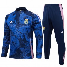 Real Madrid Blue Training Technical Soccer Tracksuit 2024-25 Real Madrid Blue Training Technical Soccer Tracksuit 2024-25